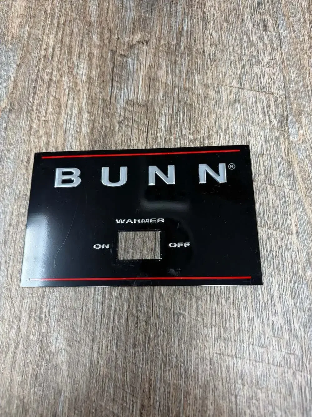 BUNN Coffee Maker Warmer Switch Plate for Model GR10-EUC